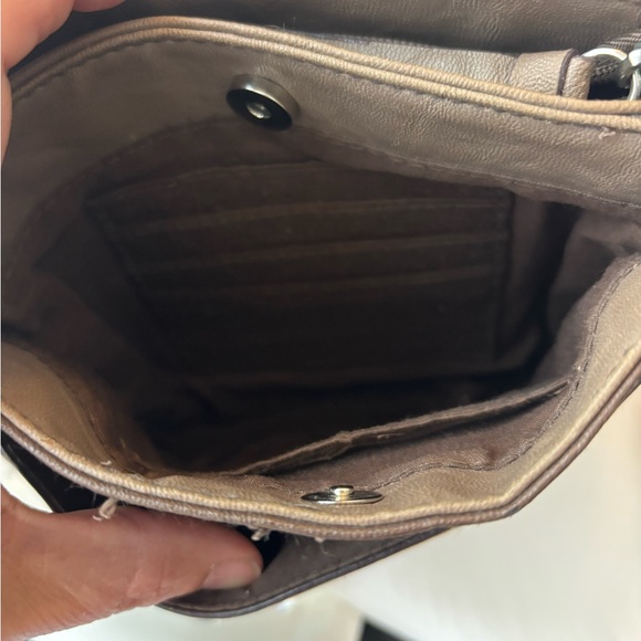 Rosetti Dark Brown Crossbody Bag with Black Trim - Picture 7 of 7